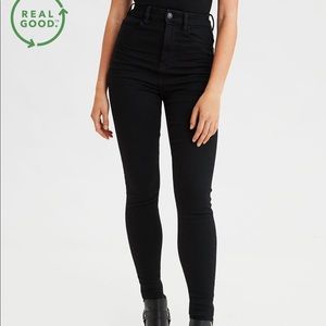 AE NWT Curvy Black Next level Jeggings Sz 6 short
